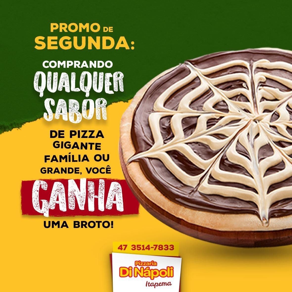 Promo Segunda - Média + Broto Doce Mesclada